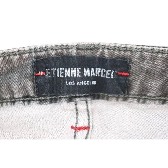 Etienne Marcel Women's 27 Multicolor Camo Zip Moto Skinny Jeans 100% Cotton - Picture 6 of 8